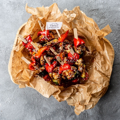 Köögivilja vardad teriyaki kastmes (400 g/10 tk)