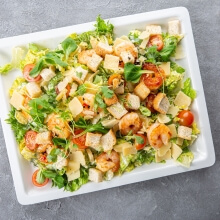 Caesar salad with shrimps (1kg) - 1