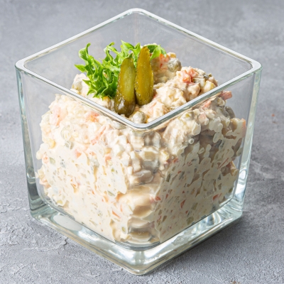 Картофельный салат с детской колбасой (1кг)