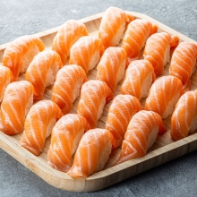 Sushi nigiri with salmon / 24 pcs - 1