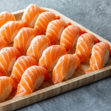 Sushi nigiri with salmon / 24 pcs - 2