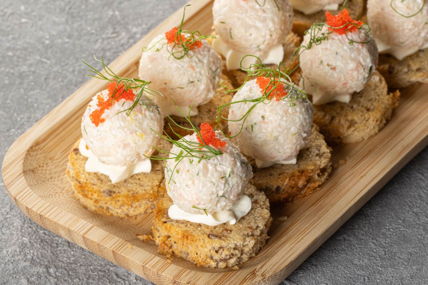 Скаген с крветками и икрой масаго - 25 гр