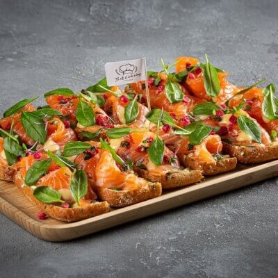 Smörrebröd kerge soolatud lõhega (540 g/12 tk)