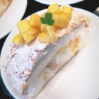 Pina Colada flavored meringue roll "Exotic" with mango pieces (1.2 kg)