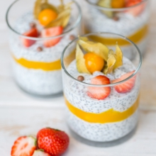 Chia seeds with natural yogurt and mango (1pc/190 gr) - 1
