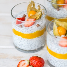 Chia seeds with natural yogurt and mango (1pc/190 gr) - 2