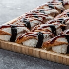 Sushi nigiri with eel and unagi souce / 24 pcs